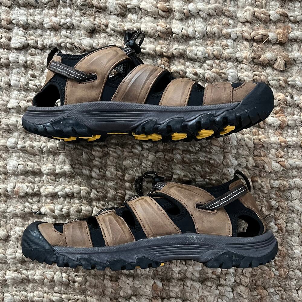 KEEN Newport Leather Sandals Mens 10 Brown Waterproof Hiking Water Shoes - Picture 3 of 15